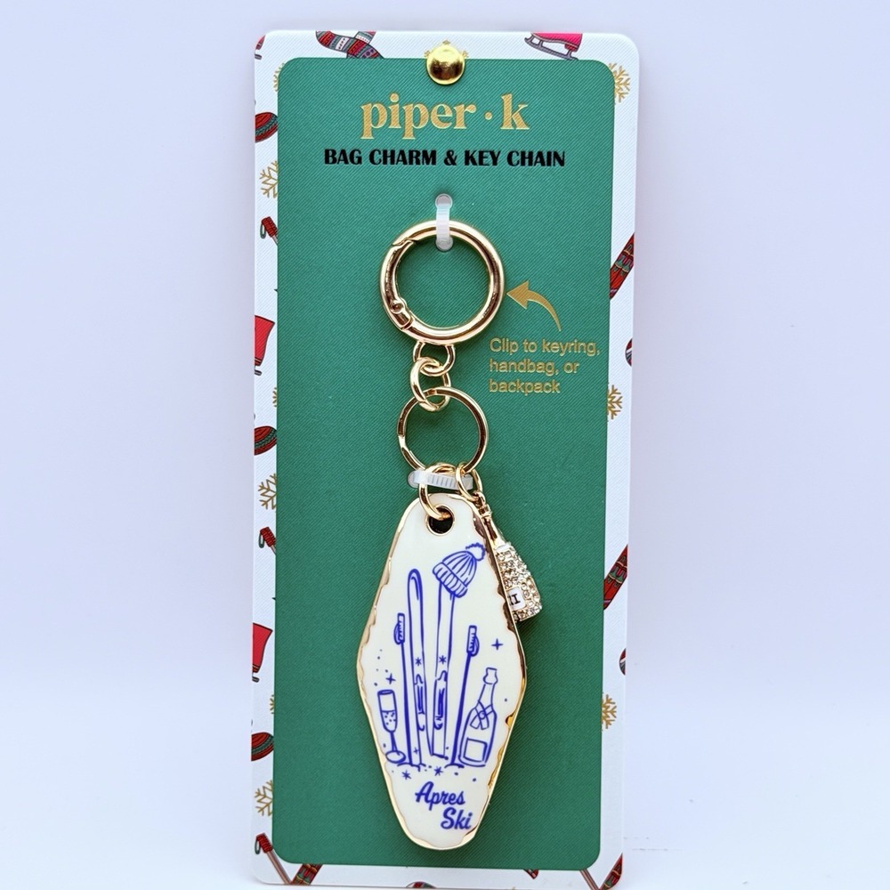 PIPER K BAG CHARM & KEY CHAIN APRES SKI new Key Chain Bag Charm